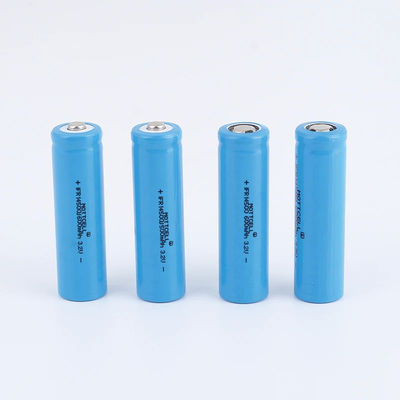 14500 3.2V Baterai Litium Silinder isi ulang AA Ukuran 600mAh 500mAh