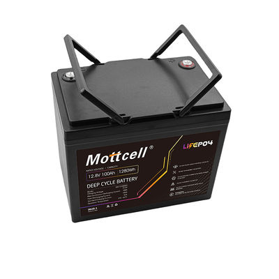 Umur panjang 12V LiFePO4 Baterai Modul Kapasitas 100Ah Ringan ABS / PVC Casing