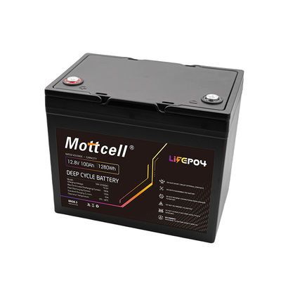 Baterai LiFePO4 100Ah 12V dengan perlindungan bawah tegangan 10V dan casing khusus