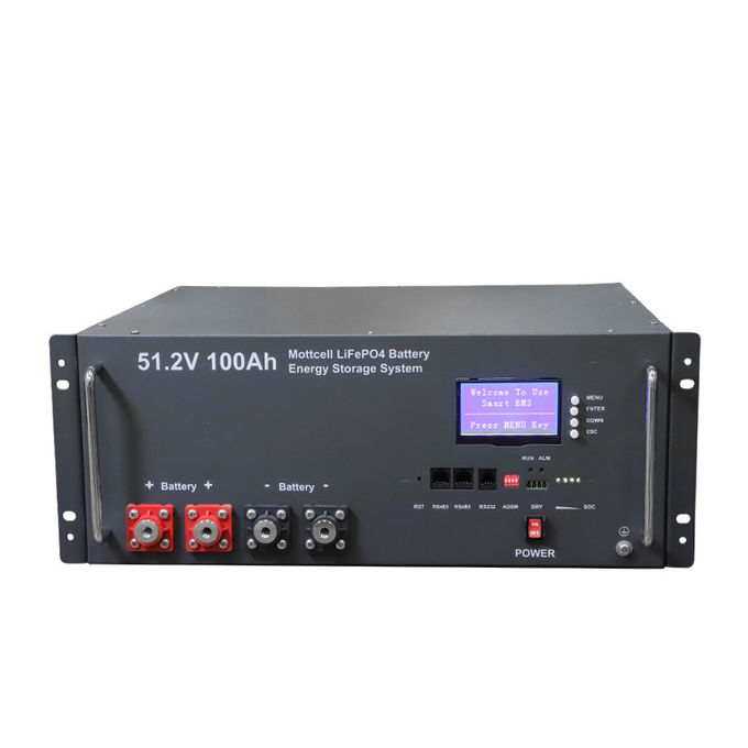48V 100ah Lifepo4 19 RACK ESS Baterai Litium Industri Sistem penyimpanan energi untuk telekomunikasi 0
