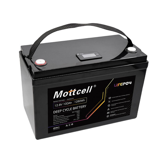 Baterai Lithium Bersiklus Panjang 12V Baterai Li-ion 100Ah Berat 11kg 0