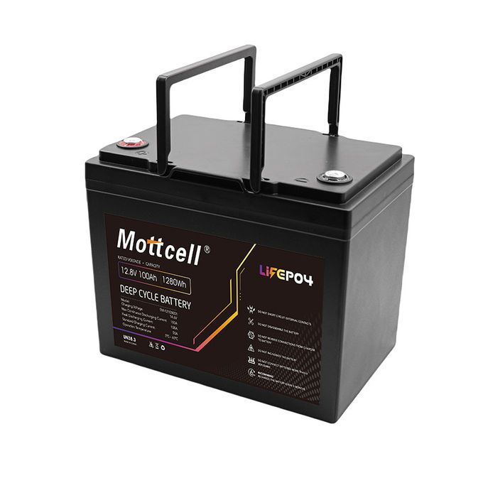 Baterai portabel suhu tinggi 12V LiFePO4 Paket baterai 14.6V tegangan muatan 0